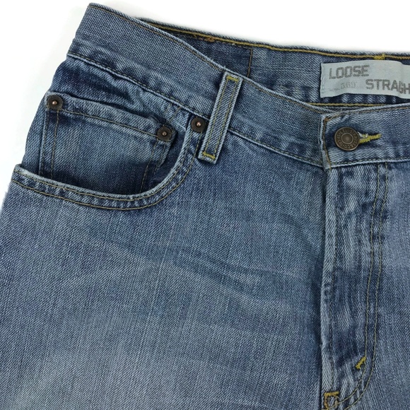 Levi's 569 Loose Straight Leg Denim Jeans Sz 30x32 - Picture 4 of 8